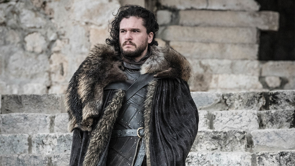 Jon Snow, secretly Aegon Targaryen, in Game of Thrones