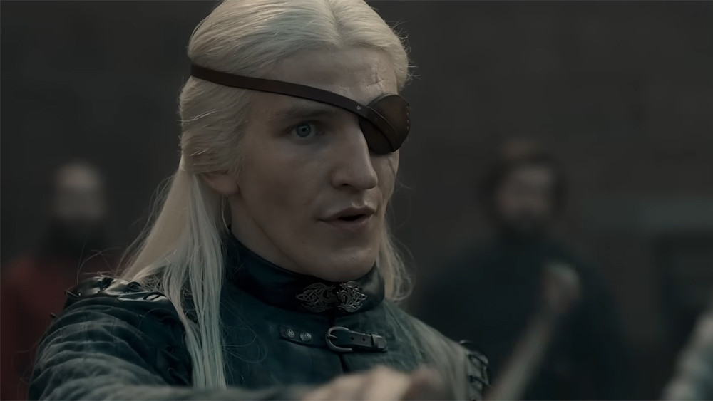 Prince Aemond Targaryen, the One-Eye, featured in House of the Dragon