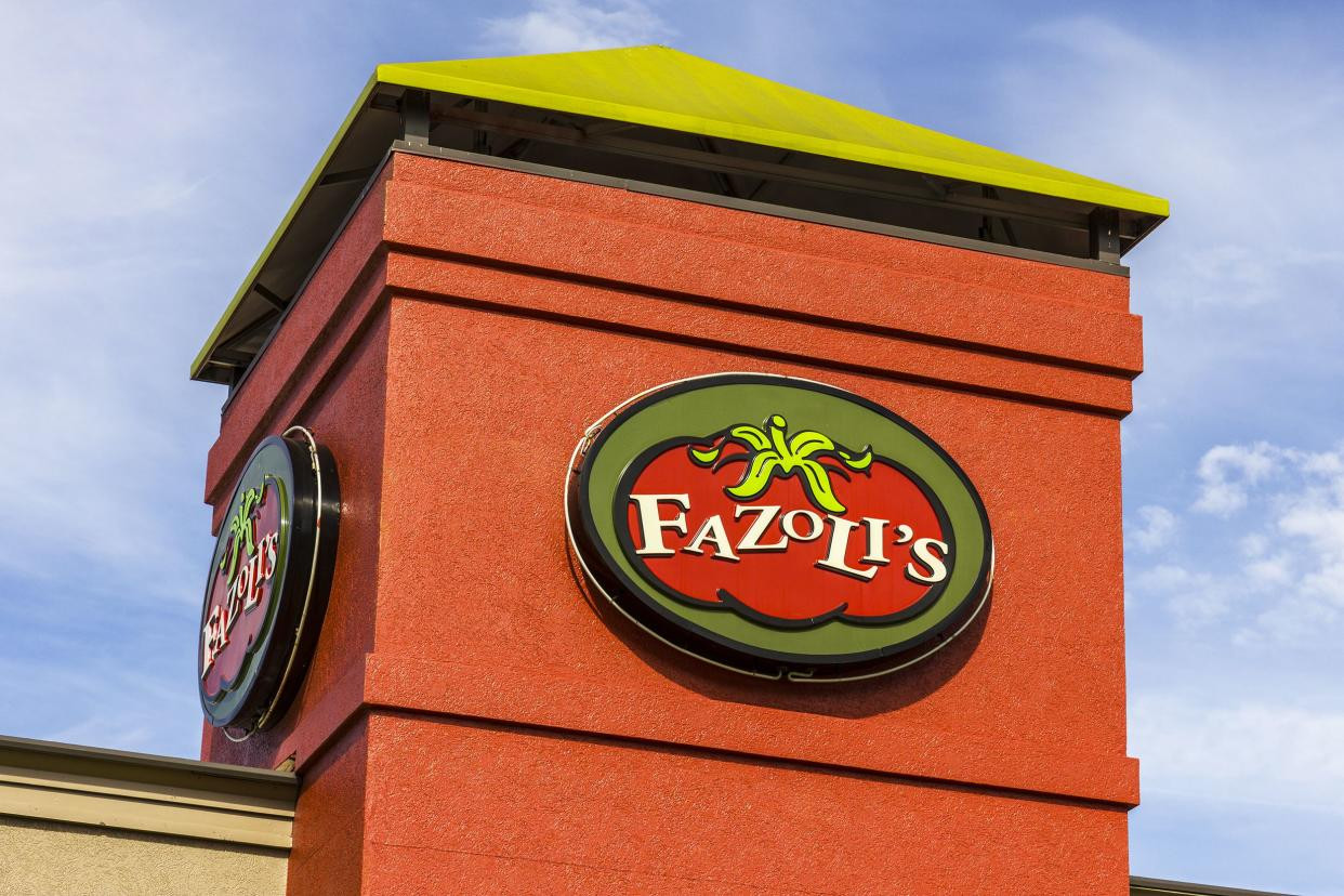 Fazoli's Restaurant Sign on Top
