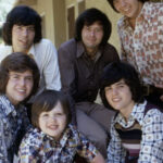 The Osmond Brothers (clockwise from lower left): Jimmy Osmond, Merrill Osmond, Jay Osmond, Wayne Osmond, Alan Osmond, Donny Osmond, 1973