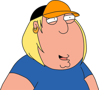 Chris Griffin, the dim-witted son from Family Guy, looking lost and confused, symbolizing his perceived disposability in the eyes of the Family Guy maker.