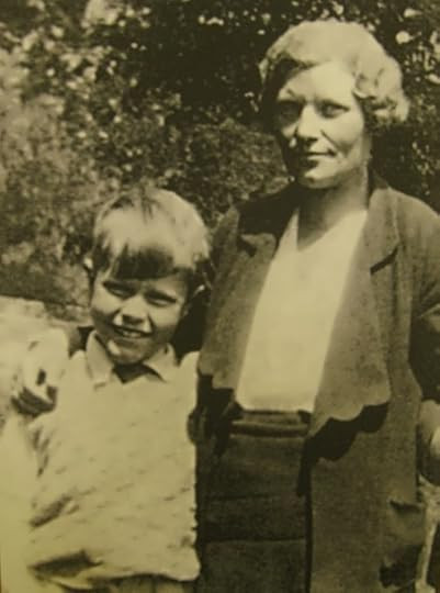 Gerald Durrell as a child with his mother, showcasing their close bond.
