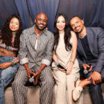 From left, Maile Brady, Wayne Brady, Mandie Taketa and Jason Michael Fordham sit together for a portrait