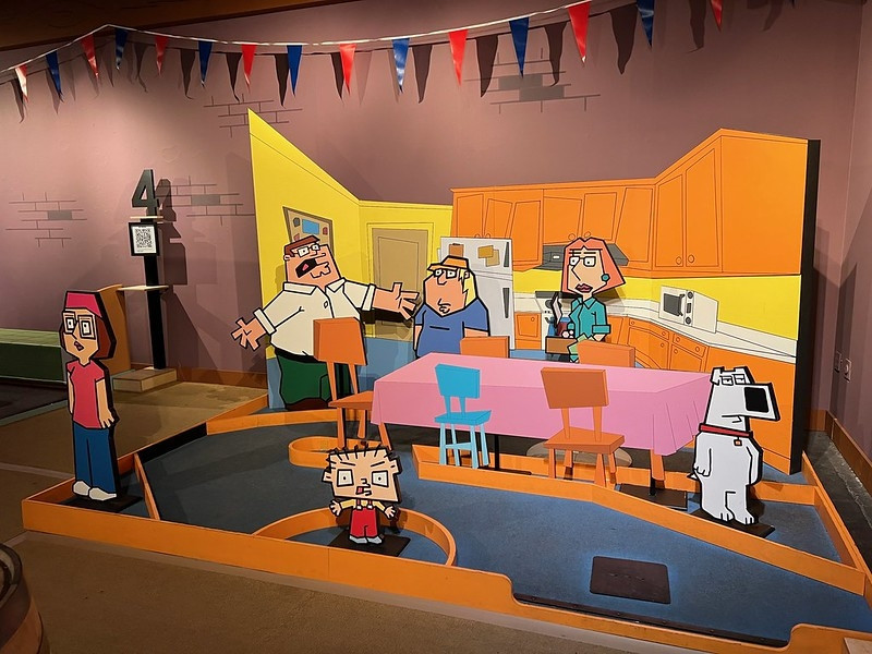 View of Hole 3, the kitchen from Family Guy at Giggity Golf