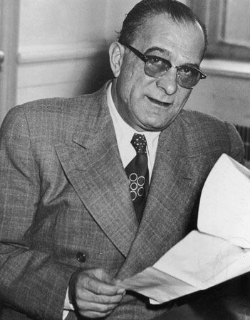 Vito Genovese, the boss of the Genovese crime family, in 1958.