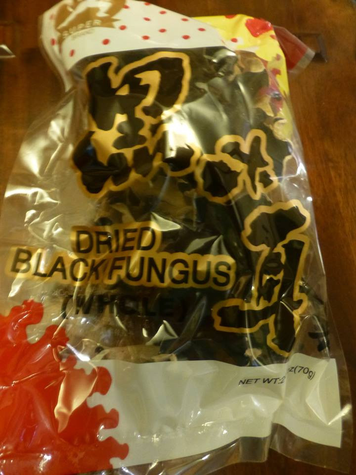 Bag of black fungus