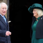 King Charles III and Queen Camilla attend the Easter Mattins Service at Windsor Castle on March 31, 2024 in Windsor, England