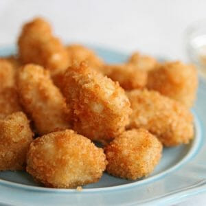 Homemade chicken nuggets, a healthier and delicious family dinner option.