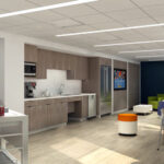 Ronald McDonald Family Room at Elmhurst Hospital, featuring comfortable seating and a welcoming atmosphere