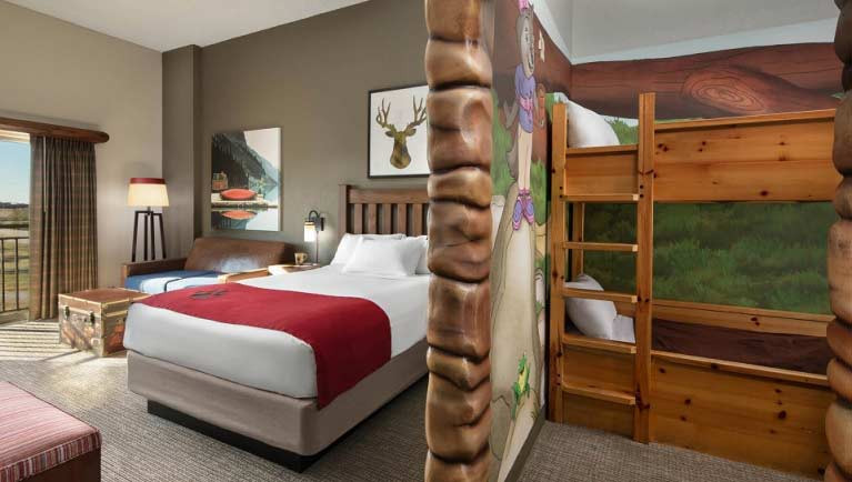 Great Wolf Lodge themed family suite