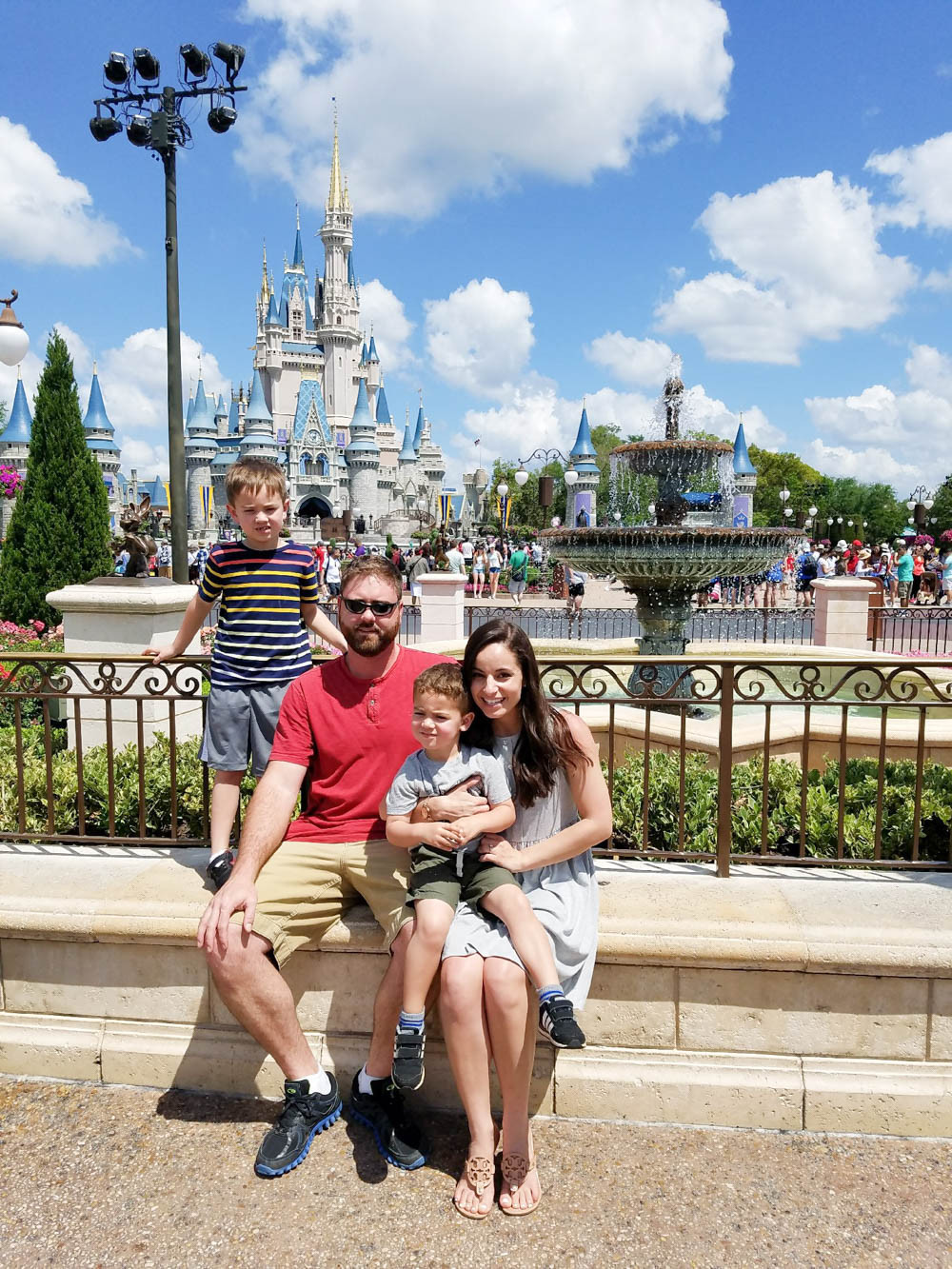 Overcrowded Main Street at Disney's Magic Kingdom during spring break
