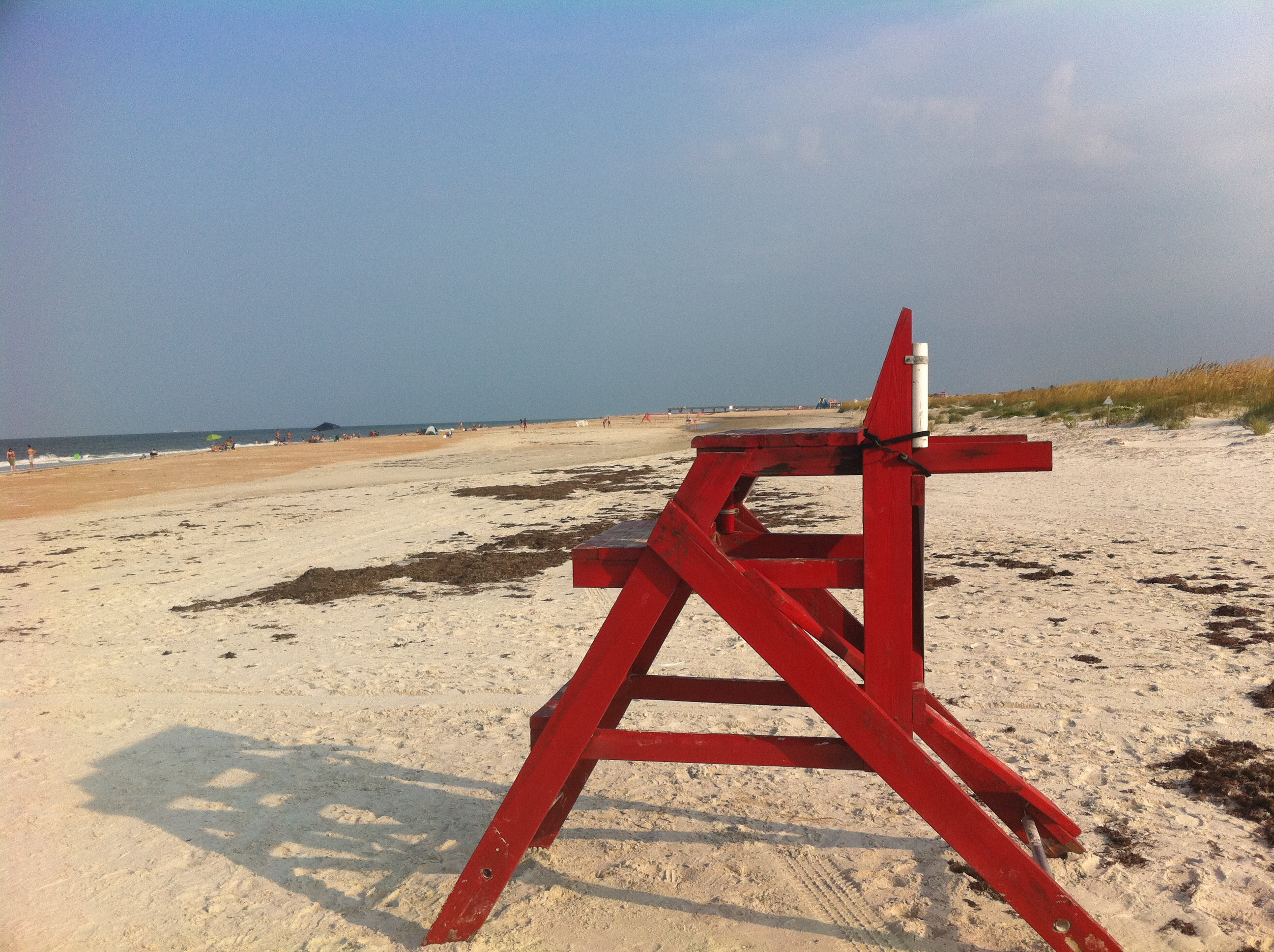 Scenic view of Anastasia State Park beach with dunes and ocean