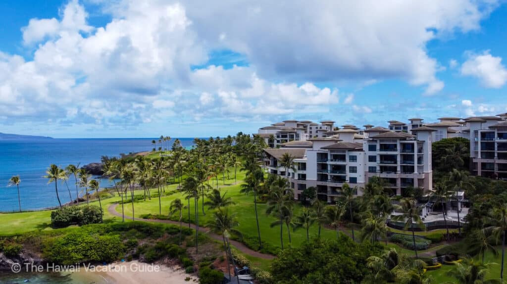 Montage Kapalua Bay, a top-tier Maui family resort known for its exceptional kids' club and luxurious villas.