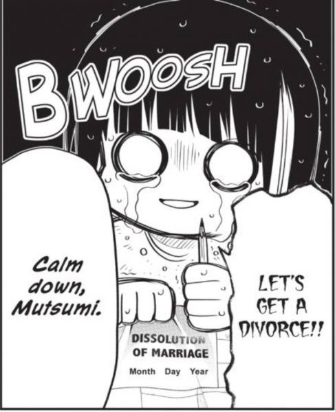 Taiyo and Mutsumi in Mission: Yozakura Family Volume 5, showcasing character development and relationship progression.