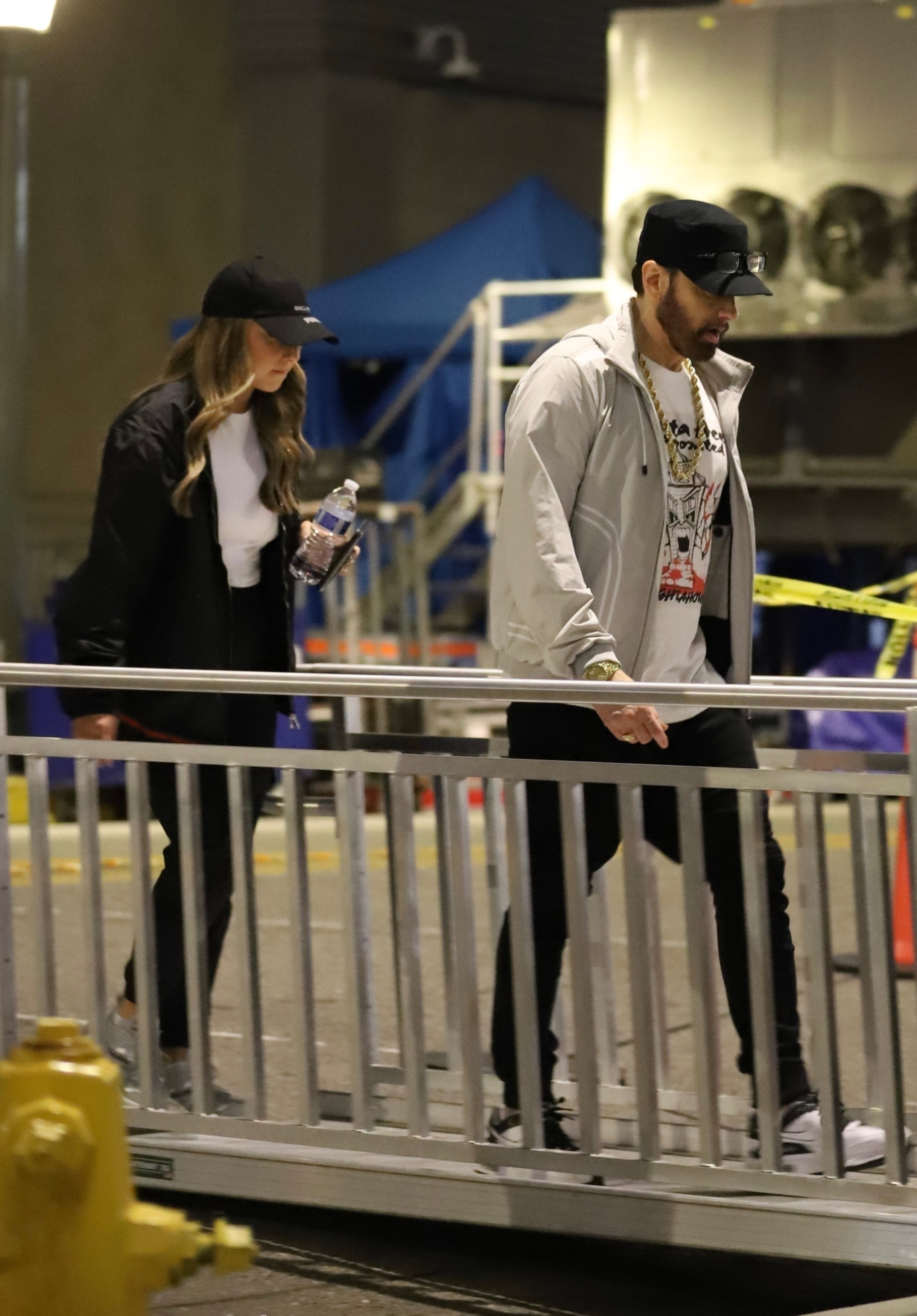 Eminem and Hailie Jade pictured together, illustrating their close father-daughter relationship
