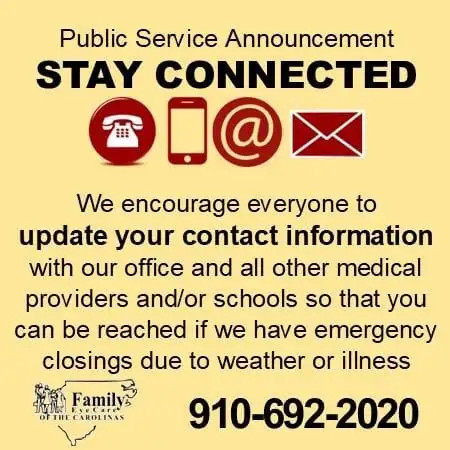 Stay Connected with Carolina Family Vision: Quality Family Eye Care Services in Aberdeen, NC