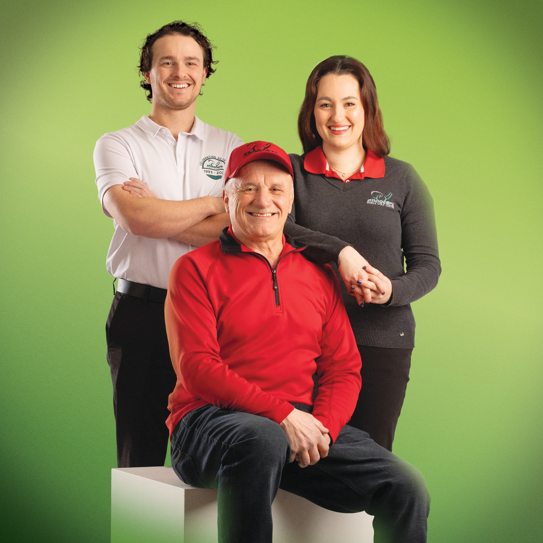 Guido Cerasani with his son Eason and daughter Amy, RRC Polytech alumni