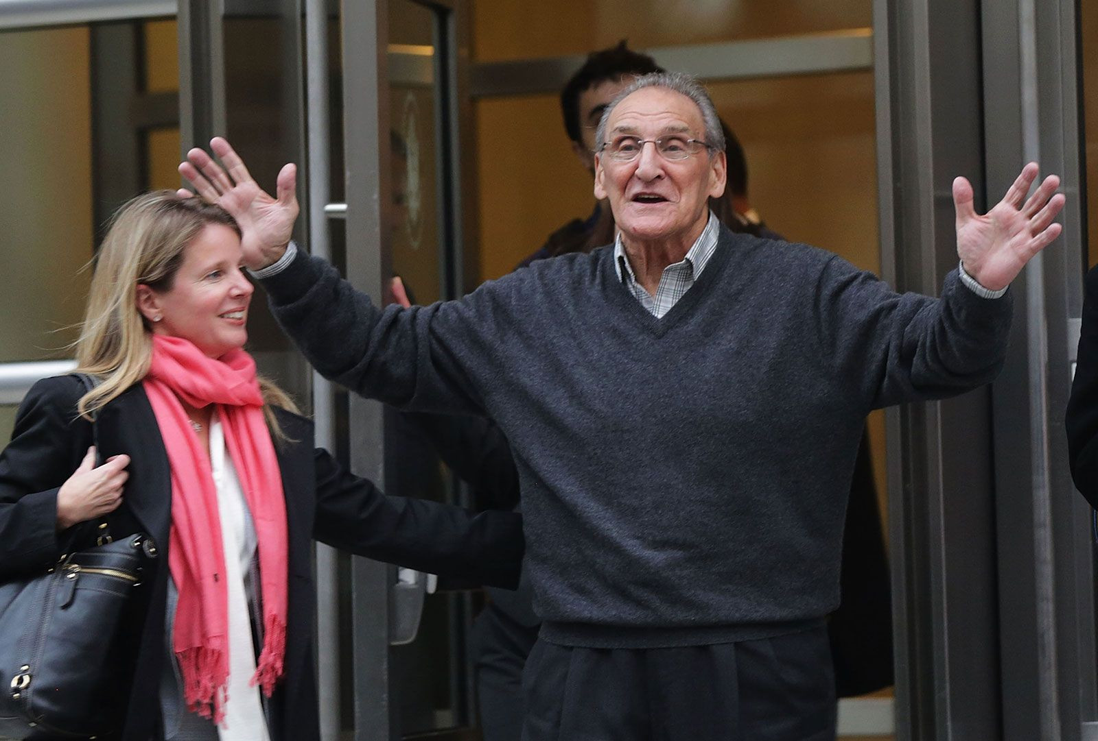 Vincent Asaro, a reputed former captain in the Bonanno crime family, departs Brooklyn court after his 2015 trial in New York City.