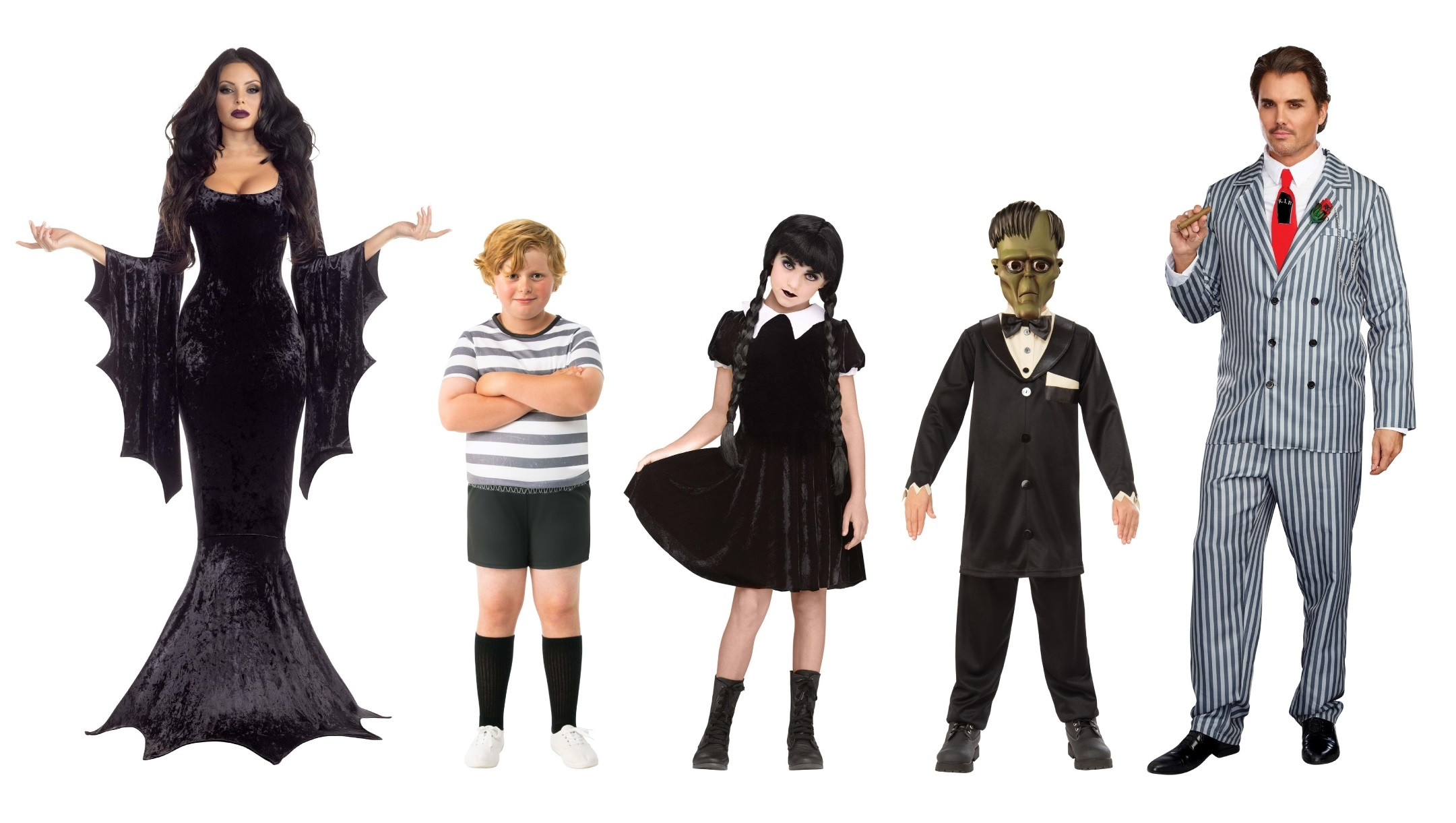 Addams Family Halloween Costumes for Five