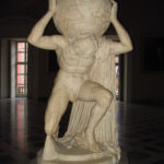 Statue of Atlas holding up the heavens