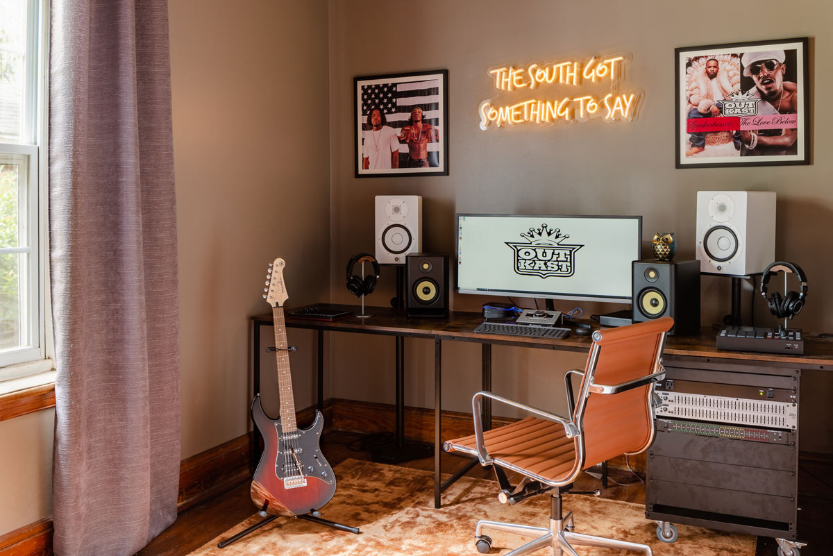 Music studio Photograph courtesy of Airbnb