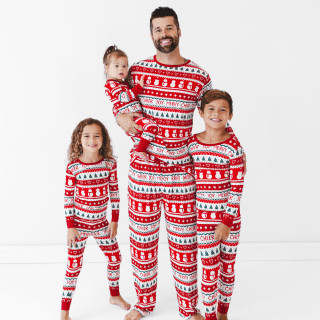 Little Sleepies Festive Fair Isle Pajamas for holiday spirit