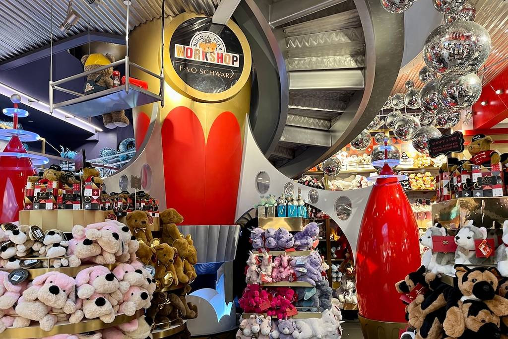 New York City, NY, USA, 11.19.23 - The Build A Bear workshop at FAO Schwarz in Manhattan.