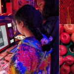 Interactive art displays at Omega Mart