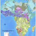 Steve Huffmann's map of African languages showcasing language distribution