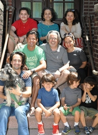 Lin-Manuel Miranda with his family