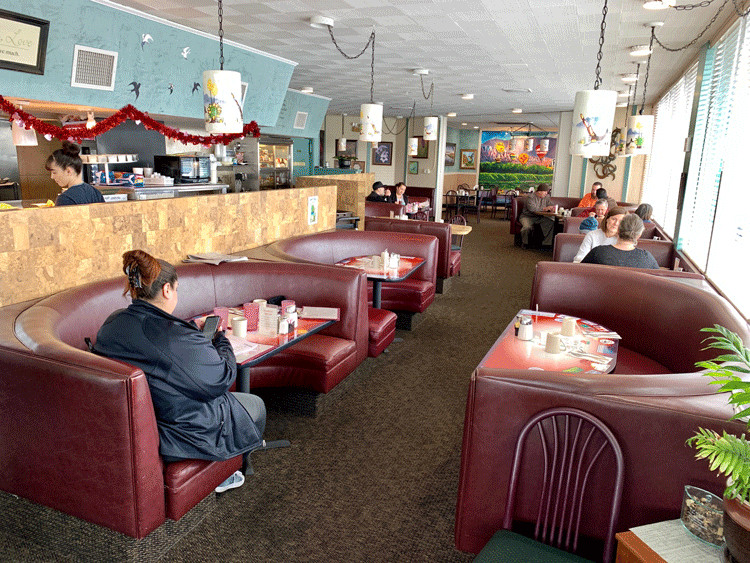 Loyola's Capacious Dining Room at Loyola's Family Restaurant.