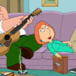 Peter and Lois writing folk songs in Family Guy