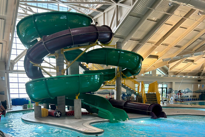 Water Slides at Silliman Aquatic Center in Newark